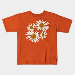 Wild Daisies Hand Draw Floral Kids T-Shirt